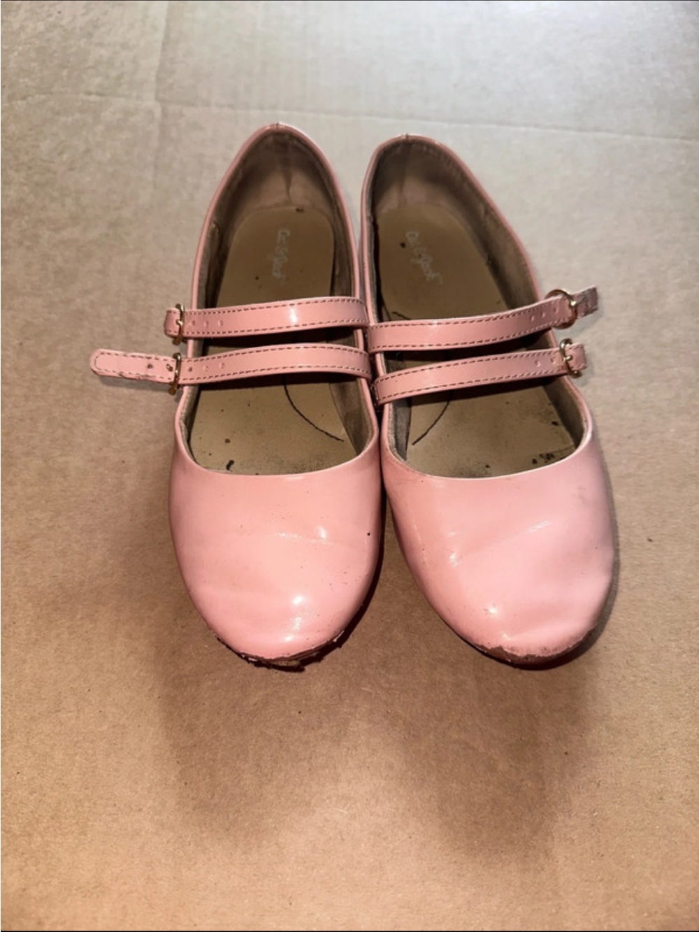 Girls' Pink Double-Strap pink flats